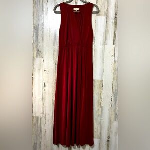 Moulinette Soeurs Deep Red Maxi Dress